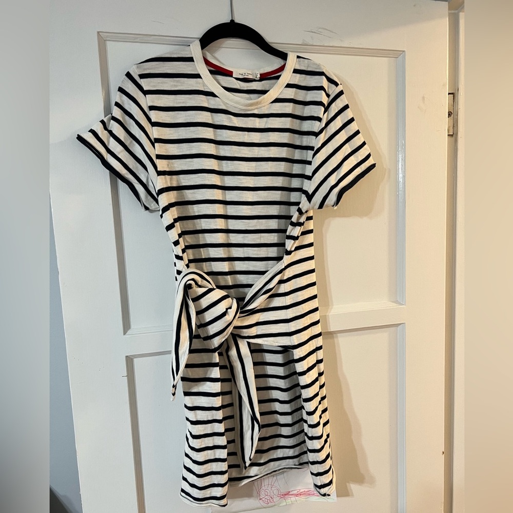Rag & Bone tie waist dress
